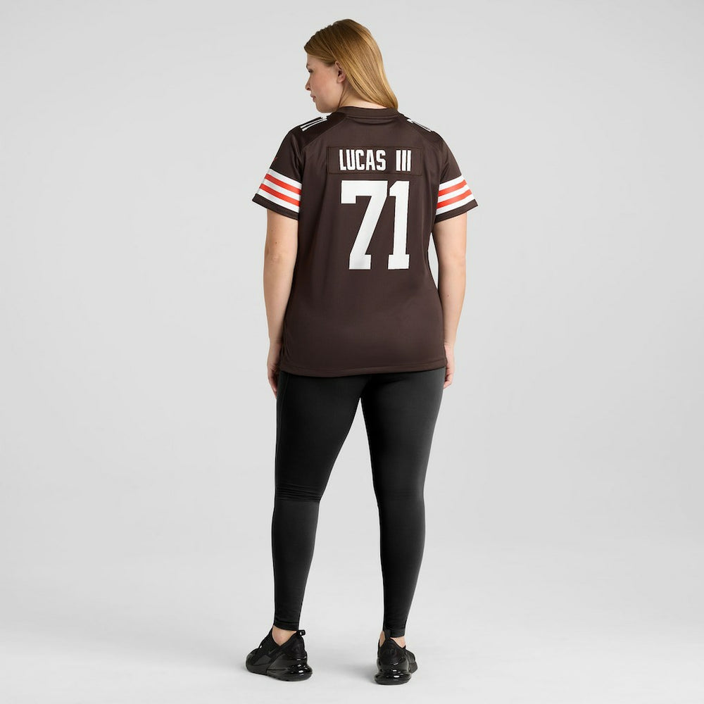 Cornelius Lucas Cleveland Browns Women's Team Game Jersey Brown - Nike