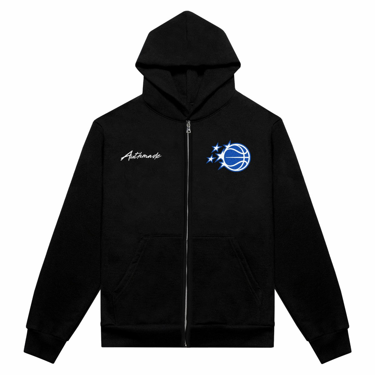 NBA - Orlando Magic Authmade Unisex Premium Boxy Full-Zip Hoodie - Black
