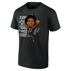NBA - Dylan Harper San Antonio Spurs Caricature T-Shirt - Black