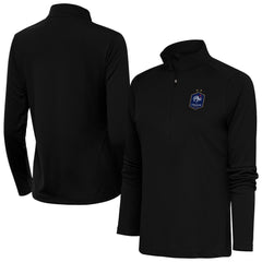 France National Team Antigua Women's Statement Half-Zip Pullover - Black