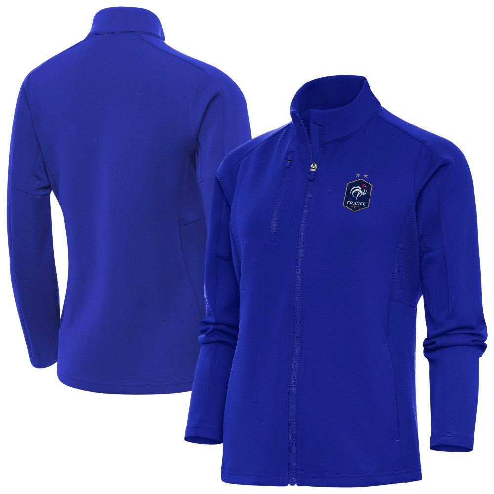 France National Team Antigua Women's Genesis Full-Zip Jacket - Royal