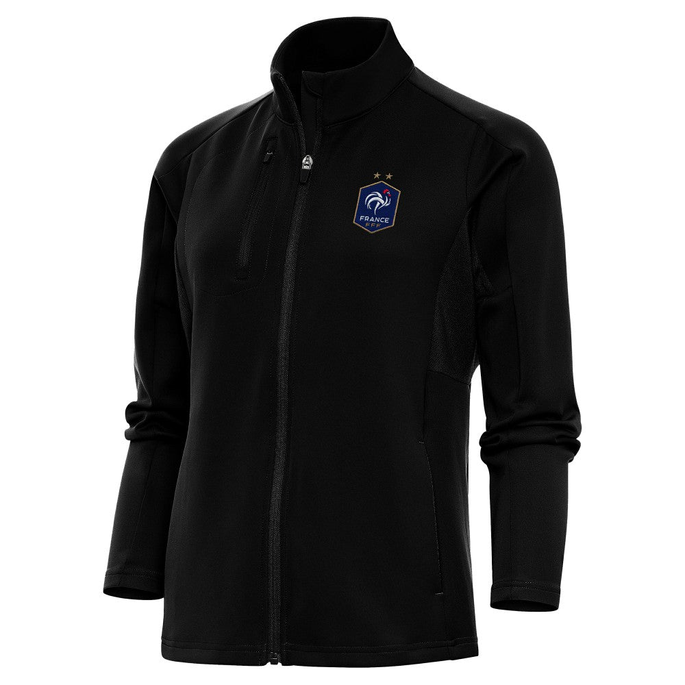 France National Team Antigua Women's Genesis Full-Zip Jacket - Black