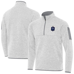 France National Team Antigua Elevate Quarter-Zip Pullover - Heather Gray