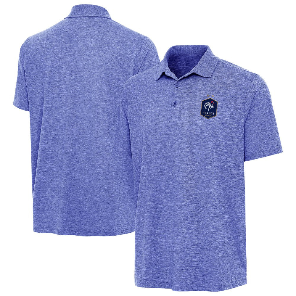 France National Team Antigua Triple Shot Polo - Heather Royal