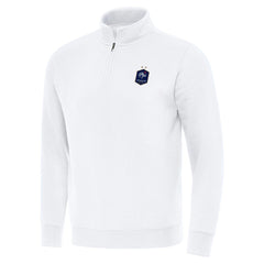 France National Team Antigua Landslide Quarter-Zip Pullover - White