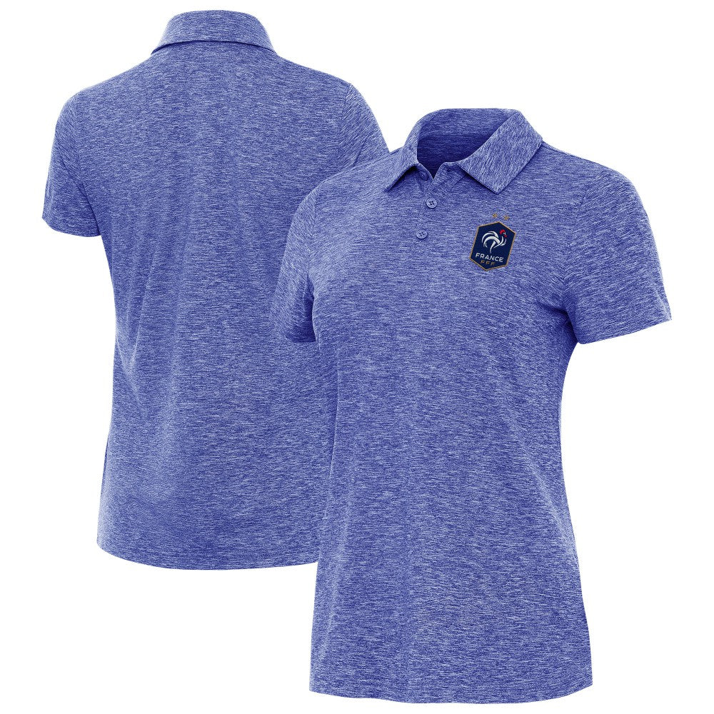 France National Team Antigua Women's Triple Shot Polo - Heather Royal