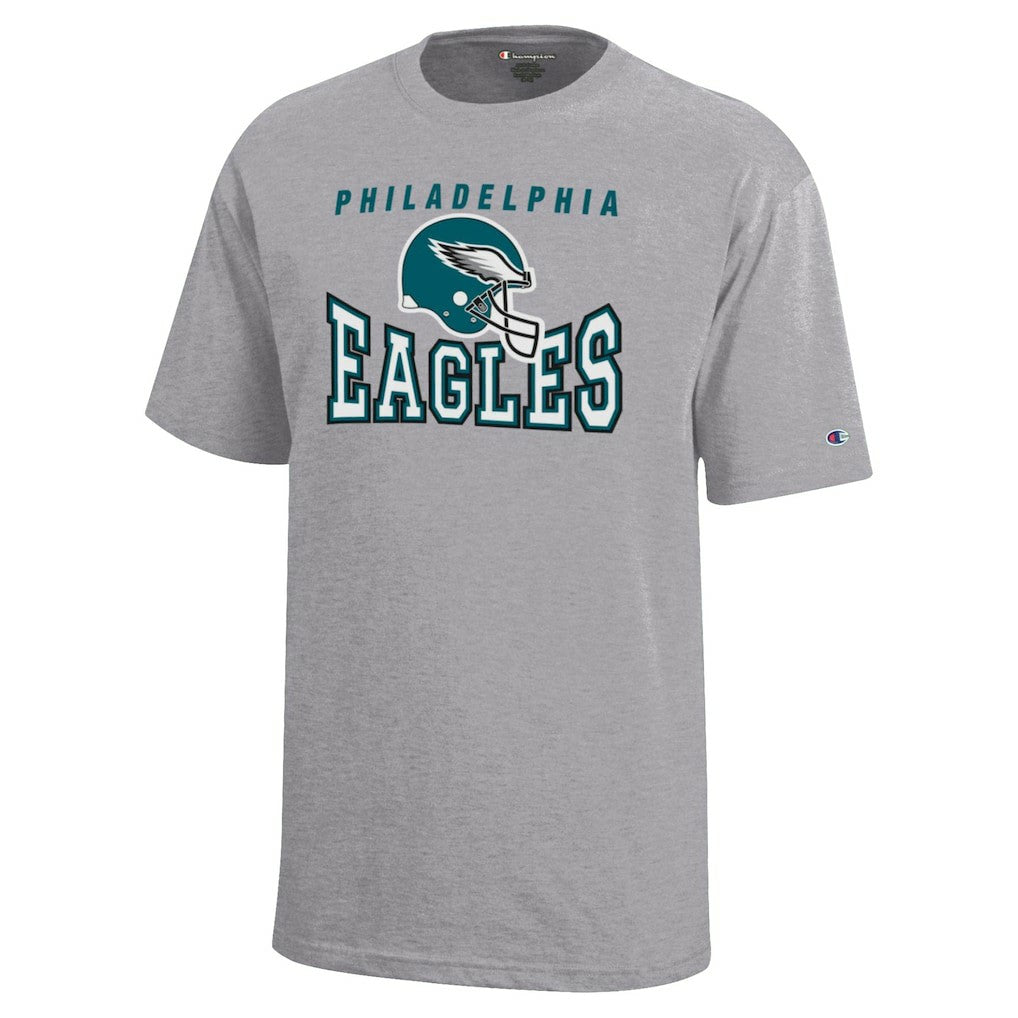 Philadelphia Eagles Champion Youth Graphic T-Shirt Gray - NFL