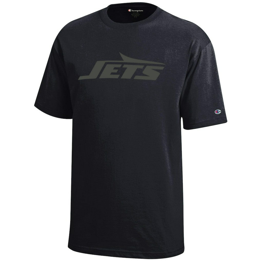 New York Jets Champion Youth Tonal T-Shirt Black - NFL