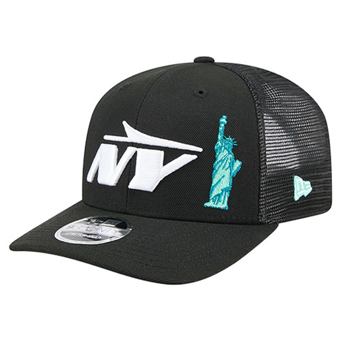 New York Jets New Era Liberty 9SEVENTY Adjustable Trucker Hat Black - NFL