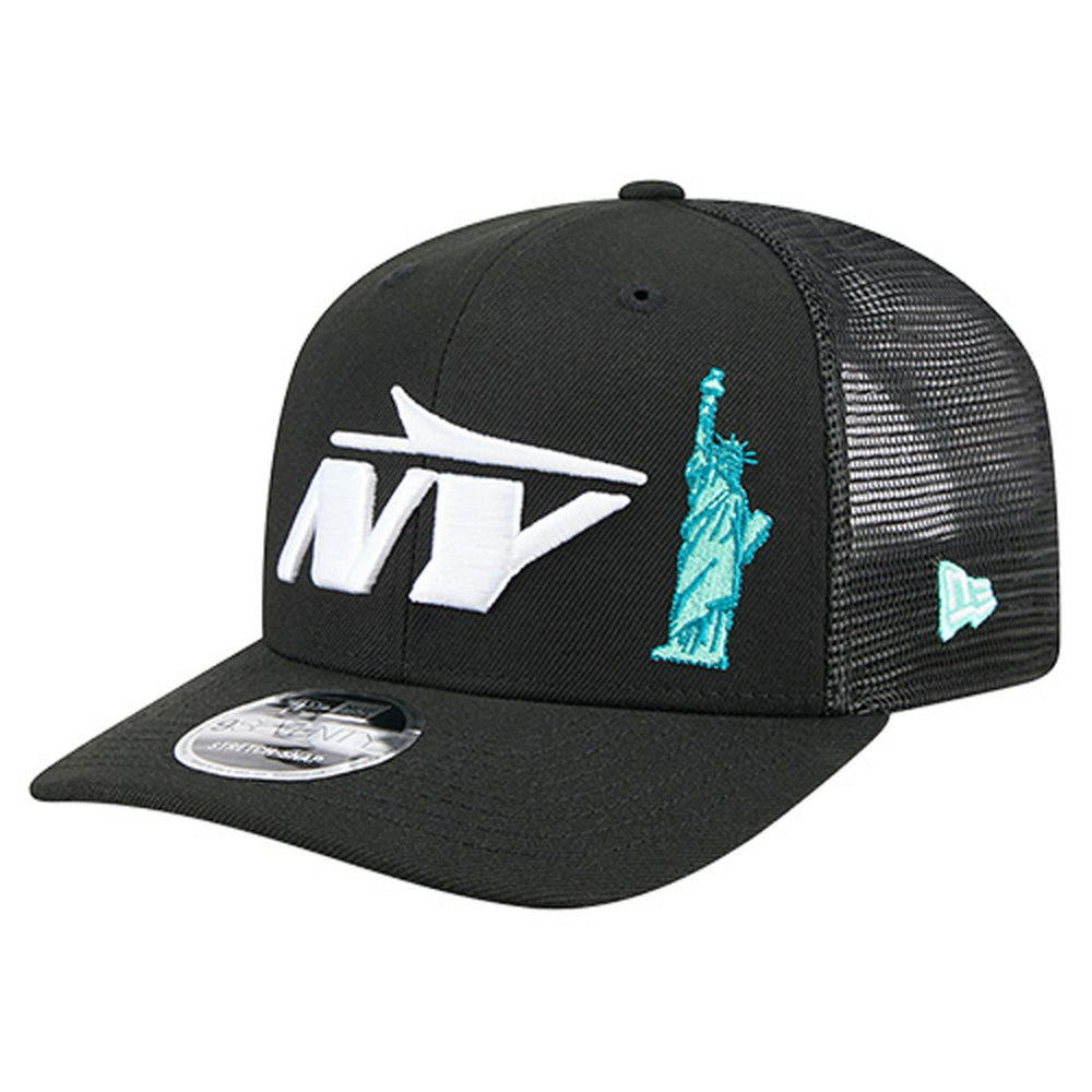 New York Jets New Era Liberty 9SEVENTY Adjustable Trucker Hat Black - NFL