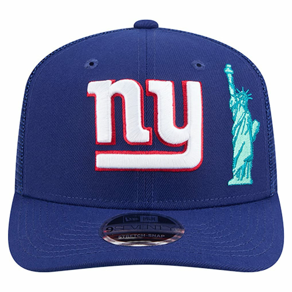 New York Giants New Era Liberty 9SEVENTY Adjustable Trucker Hat Royal - NFL