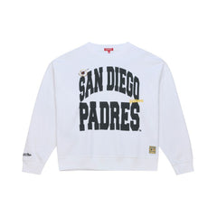San Diego Padres Mitchell & Ness Women's Oversized Cooperstown Sweatshirt Sale