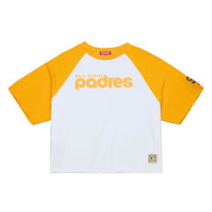 San Diego Padres Mitchell & Ness Women's Cropped Raglan Boxy T-Shirt Online