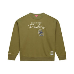 San Diego Padres Mitchell & Ness Women's Oversized Crewneck Sweatshirt discount