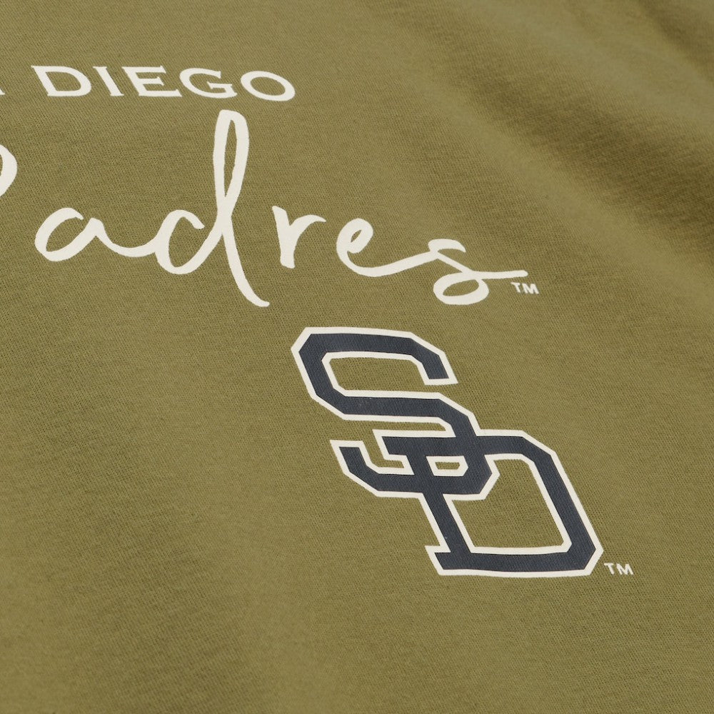 San Diego Padres Mitchell & Ness Women's Oversized Crewneck Sweatshirt discount