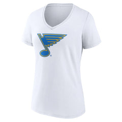St. Louis Blues - Women's Essential V-Neck T-Shirt White