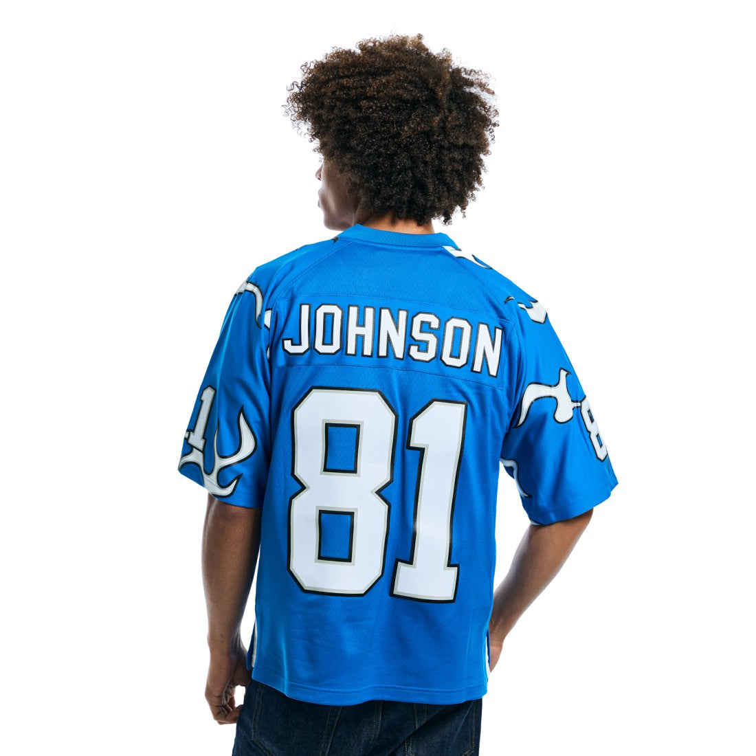 Calvin Johnson Detroit Lions x Golf Wang Unisex 2007 Legacy Fashion Jersey - Blue outlet | NFL Jerseys