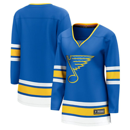 St. Louis Blues Fanatics Women's Home Breakaway Jersey - Blue | NHL Jerseys