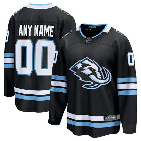 Utah Mammoth Fanatics Home Breakaway Custom Jersey - Black | NHL Jerseys