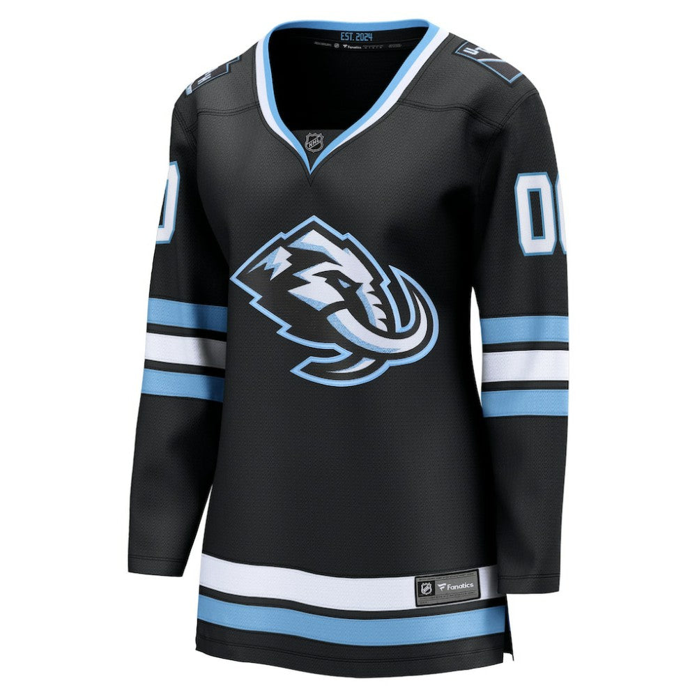 Utah Mammoth Fanatics Women's Home Breakaway Custom Jersey - Black | NHL Jerseys