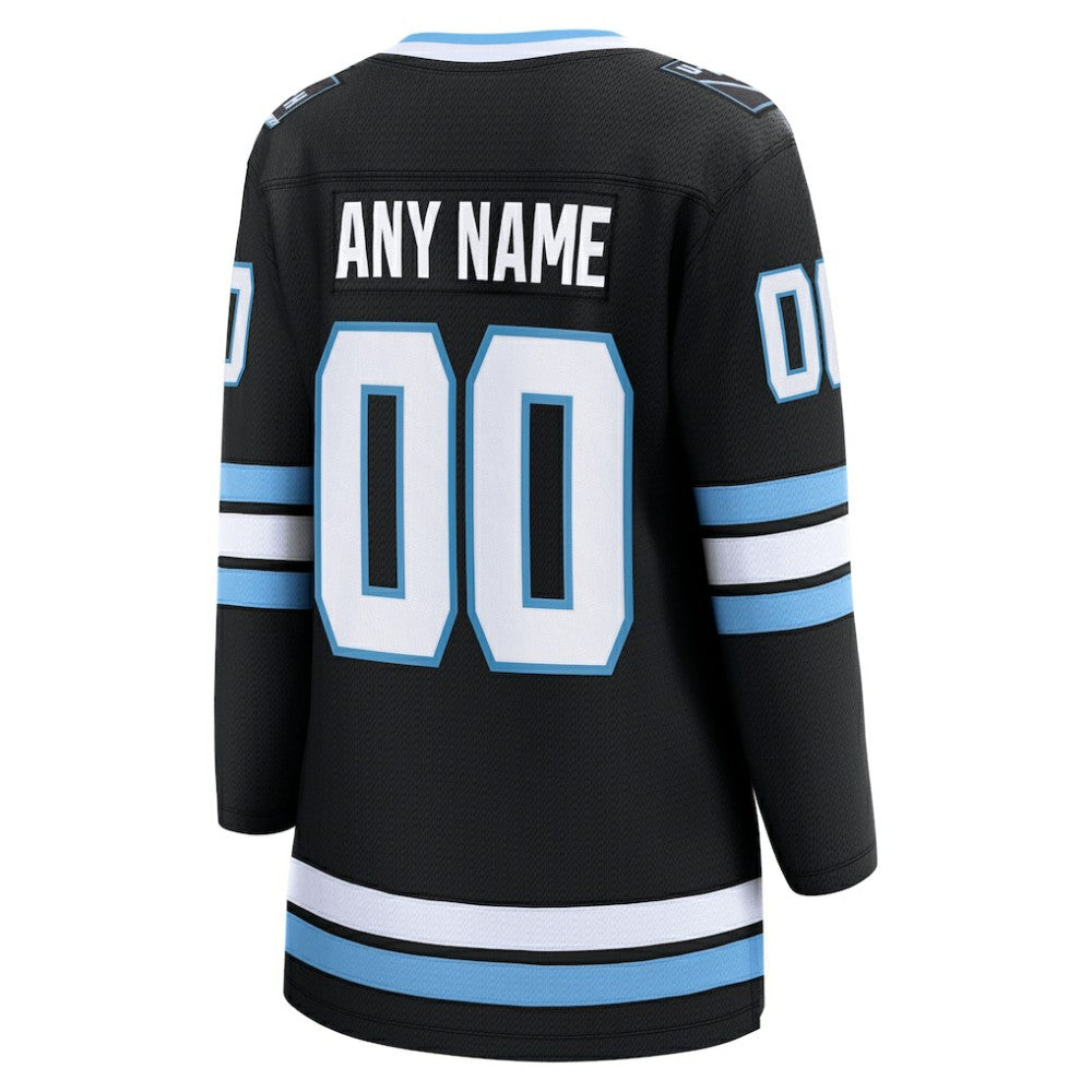 Utah Mammoth Fanatics Women's Home Breakaway Custom Jersey - Black | NHL Jerseys