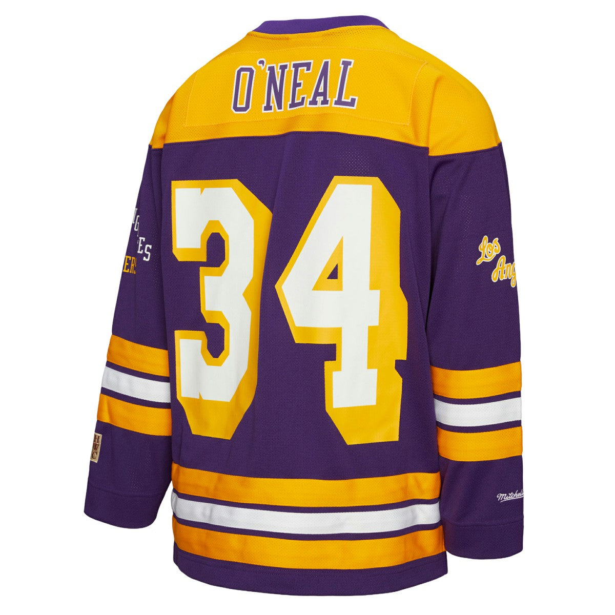 Shaquille O'Neal Los Angeles Lakers Unisex Maxxed Out Fashion Hockey Jersey - Purple | NBA Jerseys