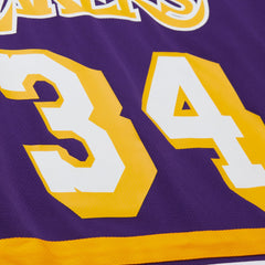 Mitchell & Ness - Shaquille O'Neal Los Angeles Lakers Unisex Maxxed Out Fashion Hockey Jersey - Purple