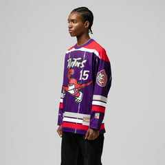 Mitchell & Ness - Vince Carter Toronto Raptors Unisex Maxxed Out Fashion Hockey Jersey - Purple