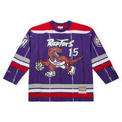 Mitchell & Ness - Vince Carter Toronto Raptors Unisex Maxxed Out Fashion Hockey Jersey - Purple