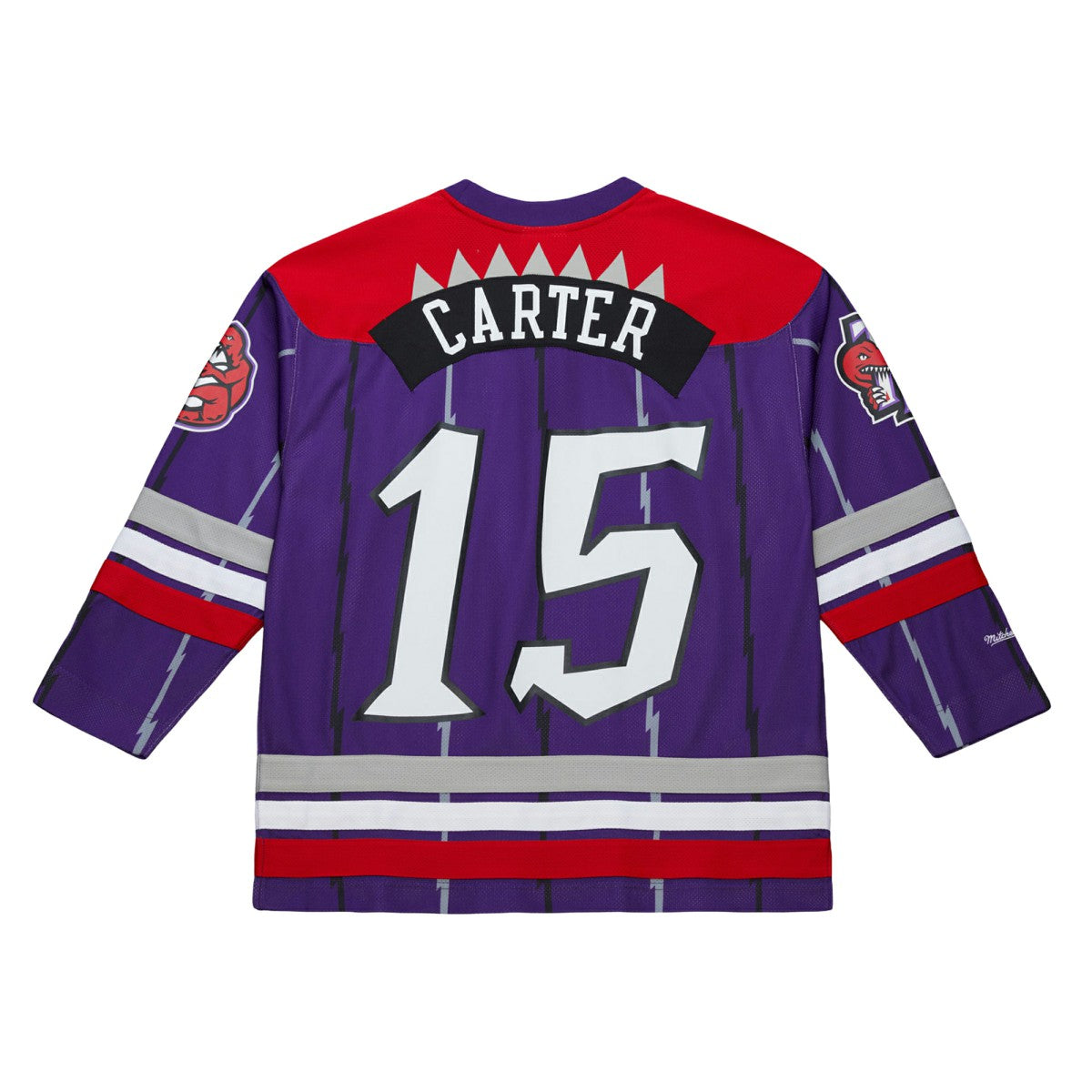 Mitchell & Ness - Vince Carter Toronto Raptors Unisex Maxxed Out Fashion Hockey Jersey - Purple