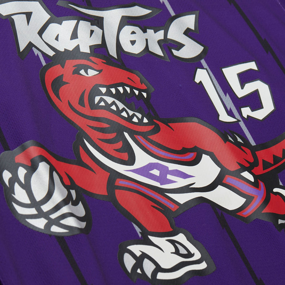 Mitchell & Ness - Vince Carter Toronto Raptors Unisex Maxxed Out Fashion Hockey Jersey - Purple