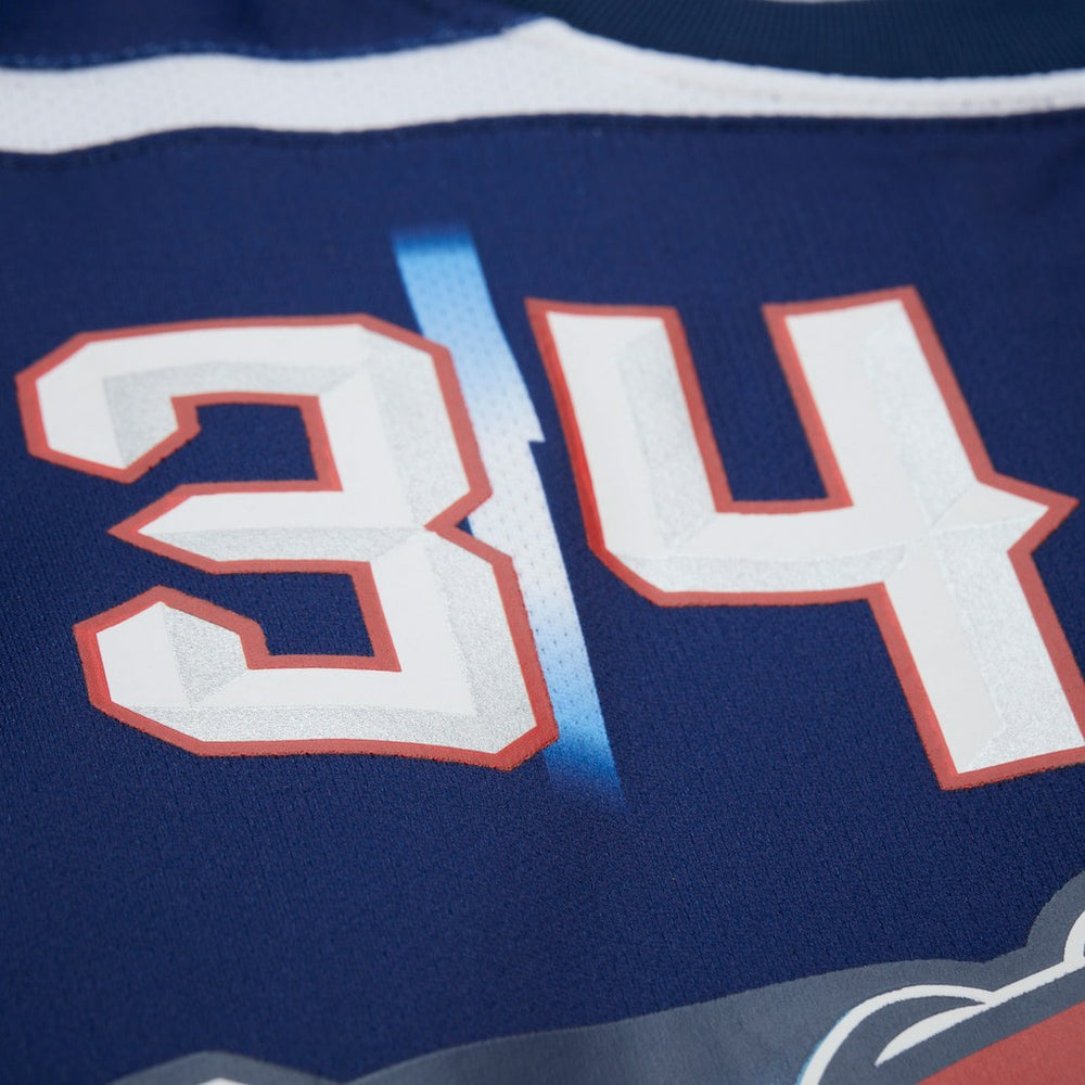 Mitchell & Ness - Hakeem Olajuwon Houston Rockets Unisex Maxxed Out Fashion Hockey Jersey - Navy