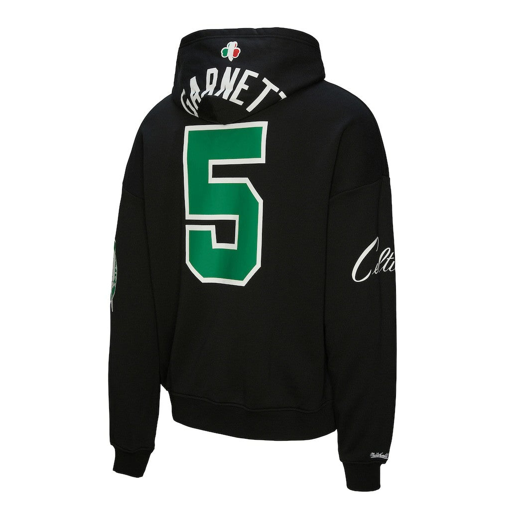 Mitchell & Ness - Kevin Garnett Boston Celtics Unisex Hardwood Classics Maxxed Out Full-Zip Hoodie - Black