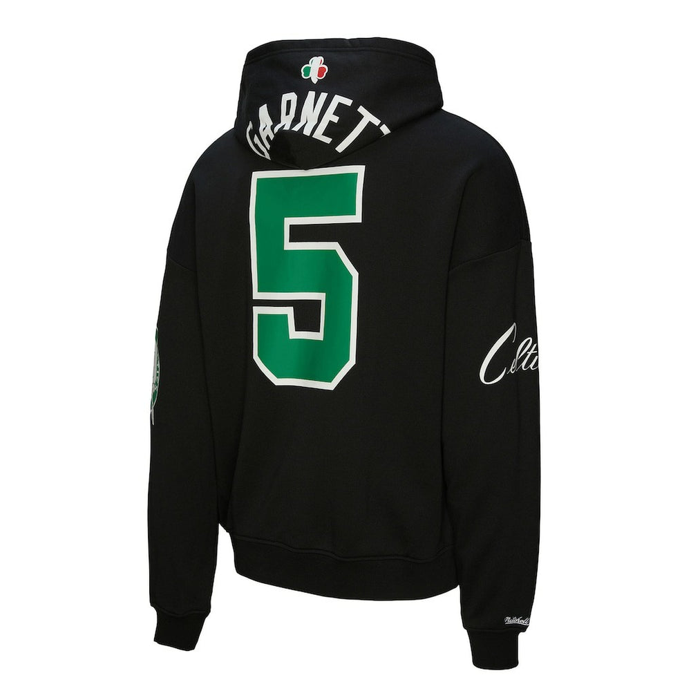 Mitchell & Ness - Kevin Garnett Boston Celtics Unisex Hardwood Classics Maxxed Out Full-Zip Hoodie - Black