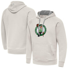NBA - Boston Celtics Antigua Big Logo Victory Pullover Hoodie - Cream
