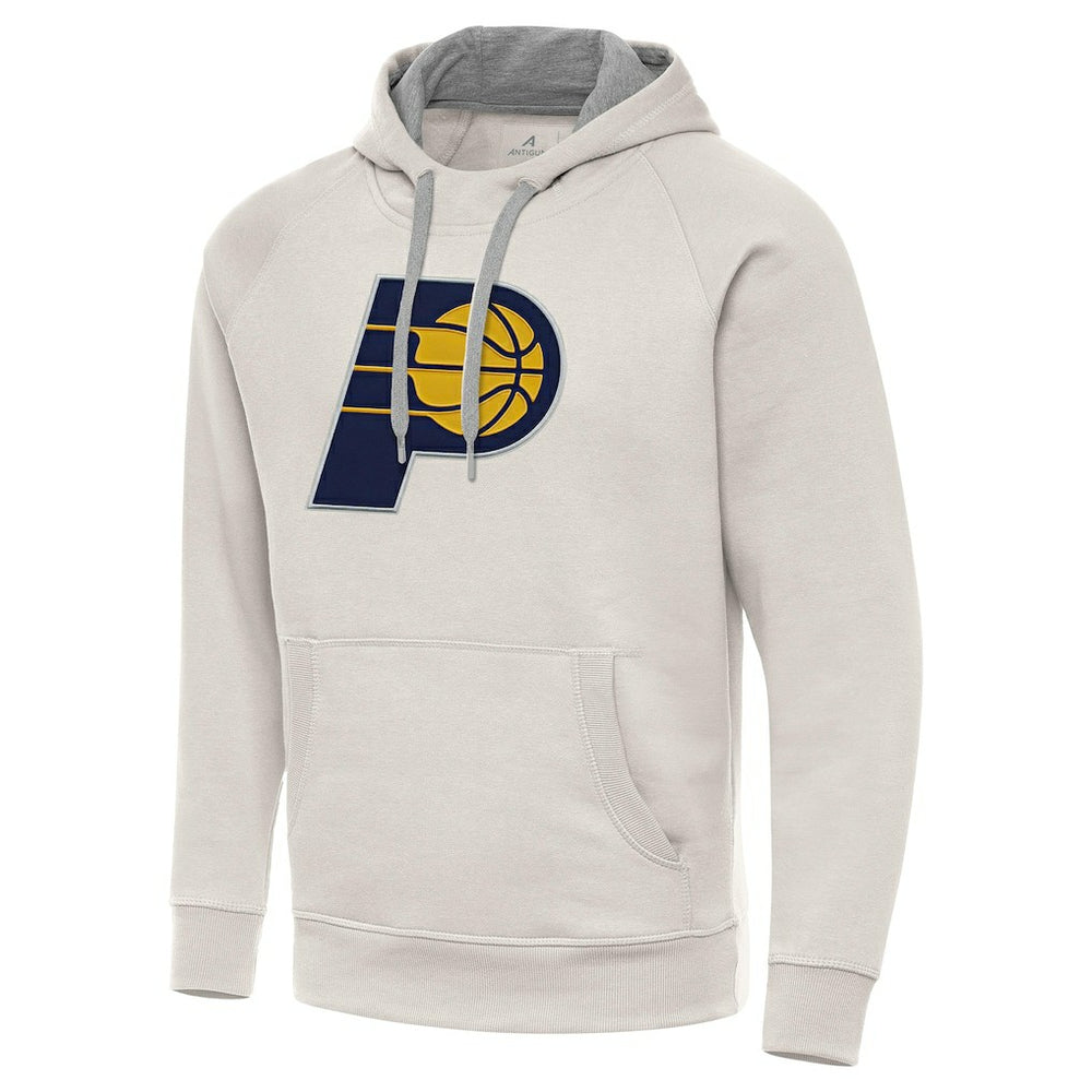 NBA - Indiana Pacers Antigua Big Logo Victory Pullover Hoodie - Cream