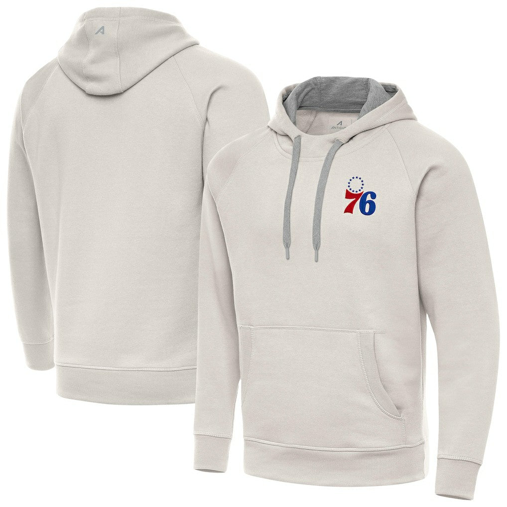 NBA - Philadelphia 76ers Antigua Victory Pullover Hoodie - Cream