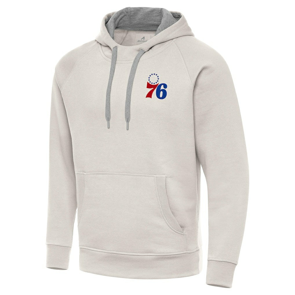 NBA - Philadelphia 76ers Antigua Victory Pullover Hoodie - Cream