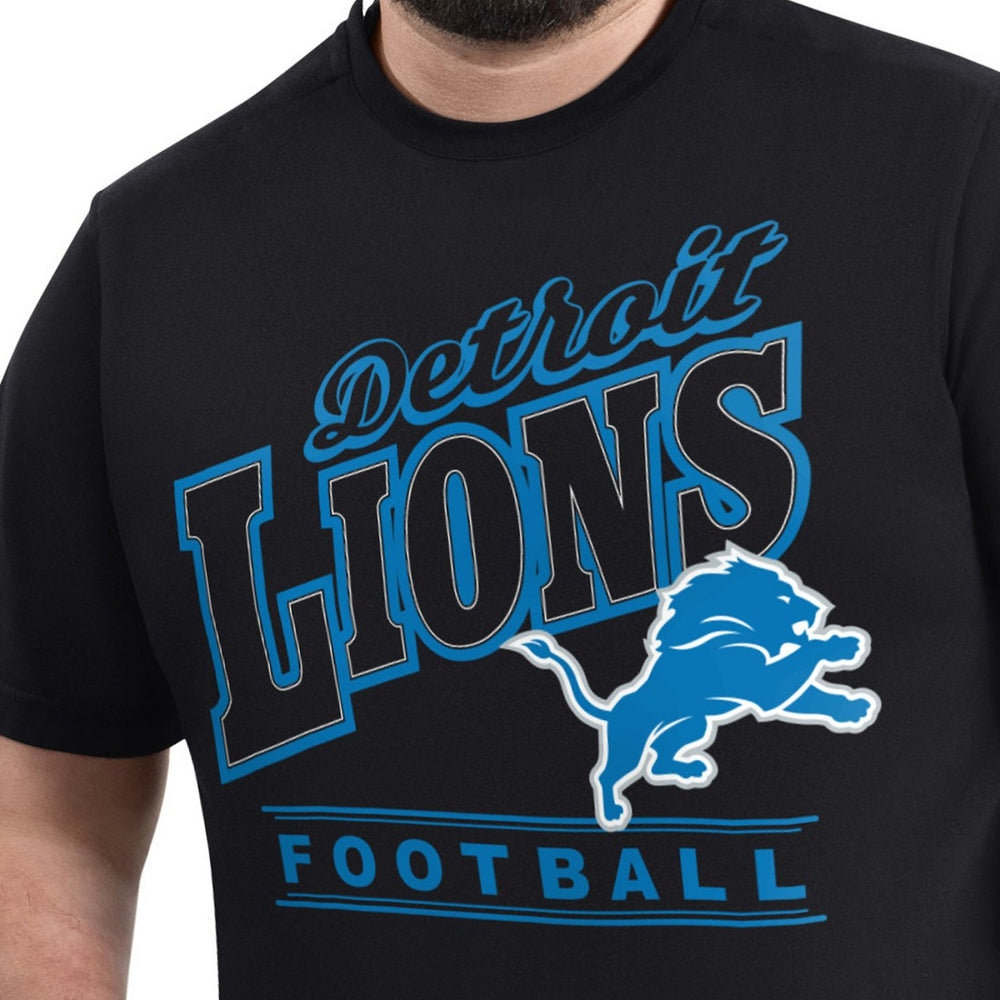 Detroit Lions G-III Sports by Carl Banks Adaptive Headliner Graphic T-Shirt Black - NFL