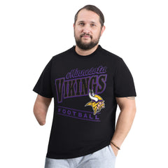 Minnesota Vikings G-III Sports by Carl Banks Adaptive Headliner Graphic T-Shirt Black - NFL