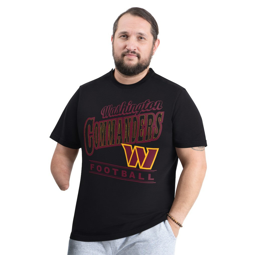 Washington Commanders G-III Sports by Carl Banks Adaptive Headliner Graphic T-Shirt Black - NFL