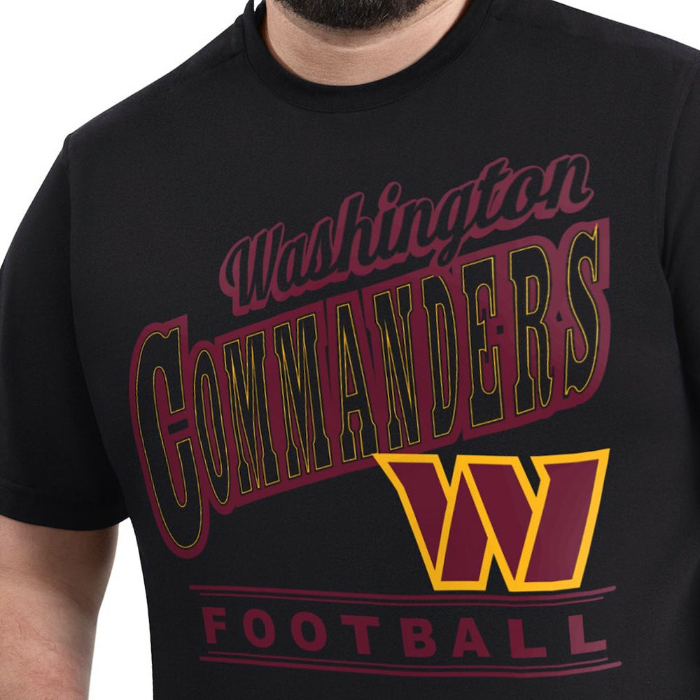 Washington Commanders G-III Sports by Carl Banks Adaptive Headliner Graphic T-Shirt Black - NFL