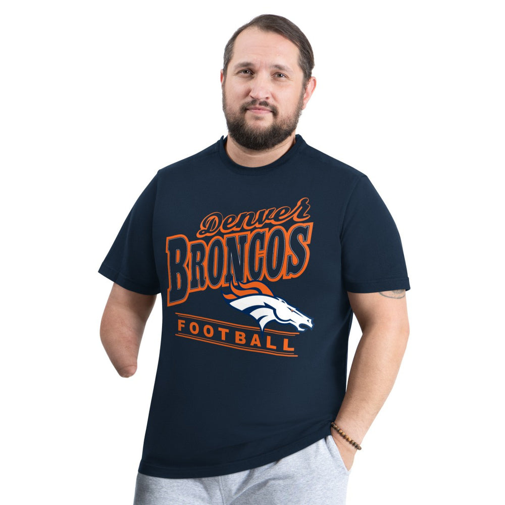 Denver Broncos G-III Sports by Carl Banks Adaptive Headliner Graphic T-Shirt Navy - NFL