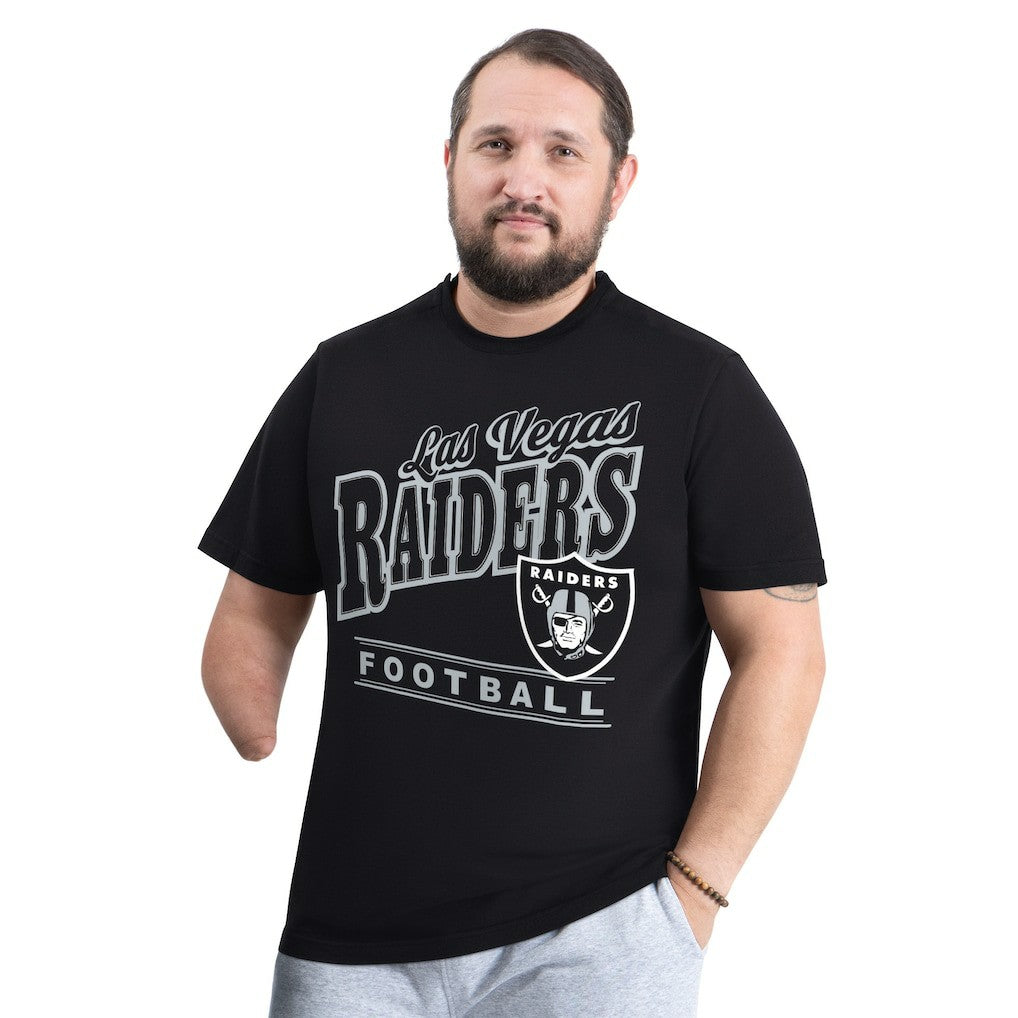 Las Vegas Raiders G-III Sports by Carl Banks Adaptive Headliner Graphic T-Shirt Black - NFL