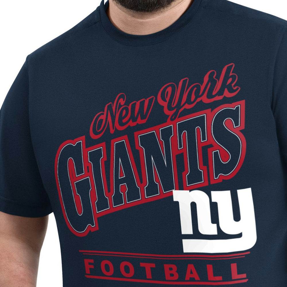 New York Giants G-III Sports by Carl Banks Adaptive Headliner Graphic T-Shirt Navy - NFL