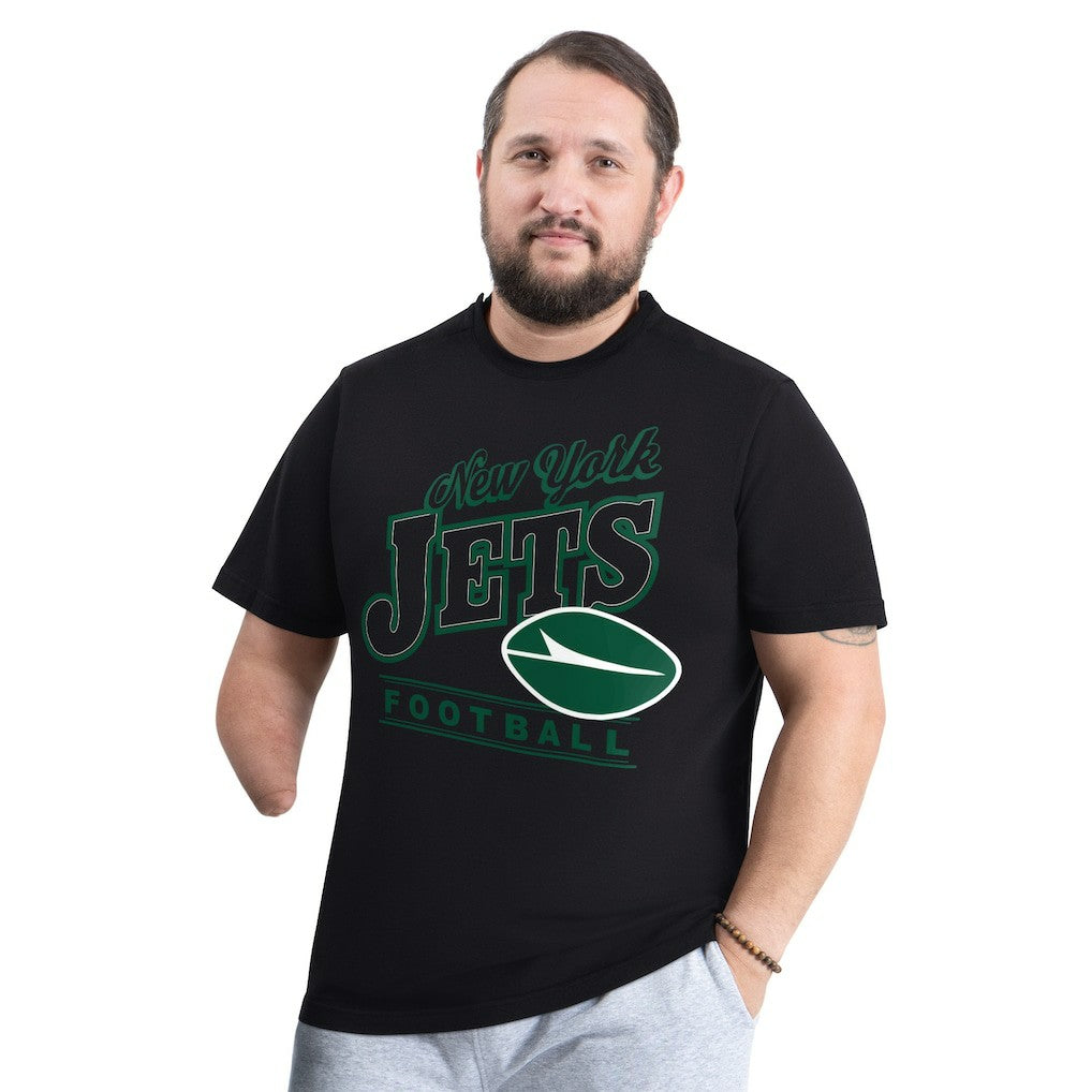 New York Jets G-III Sports by Carl Banks Adaptive Headliner Graphic T-Shirt Black - NFL