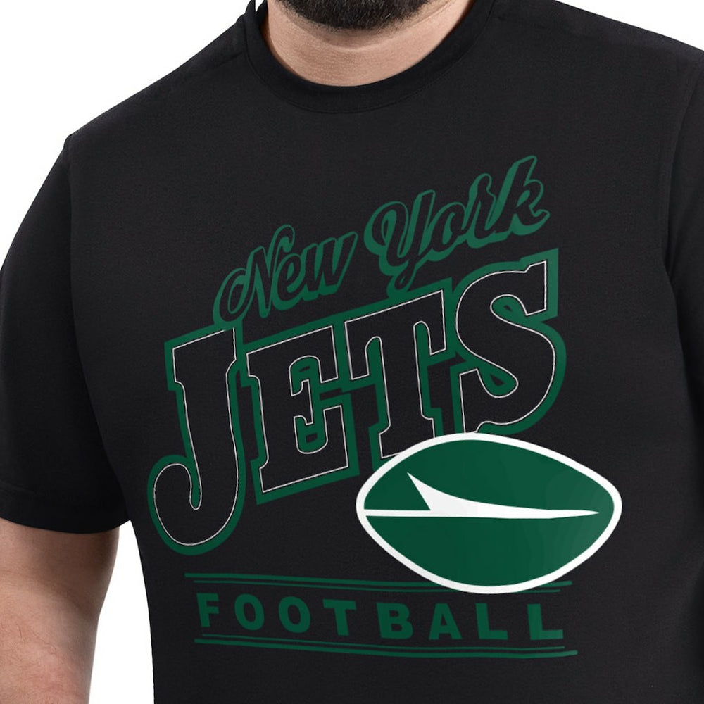 New York Jets G-III Sports by Carl Banks Adaptive Headliner Graphic T-Shirt Black - NFL
