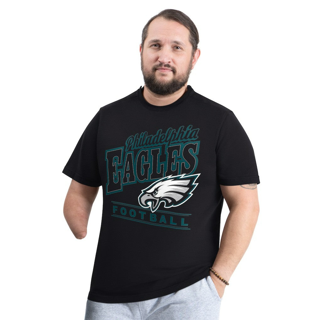 Philadelphia Eagles G-III Sports by Carl Banks Adaptive Headliner Graphic T-Shirt Black - NFL