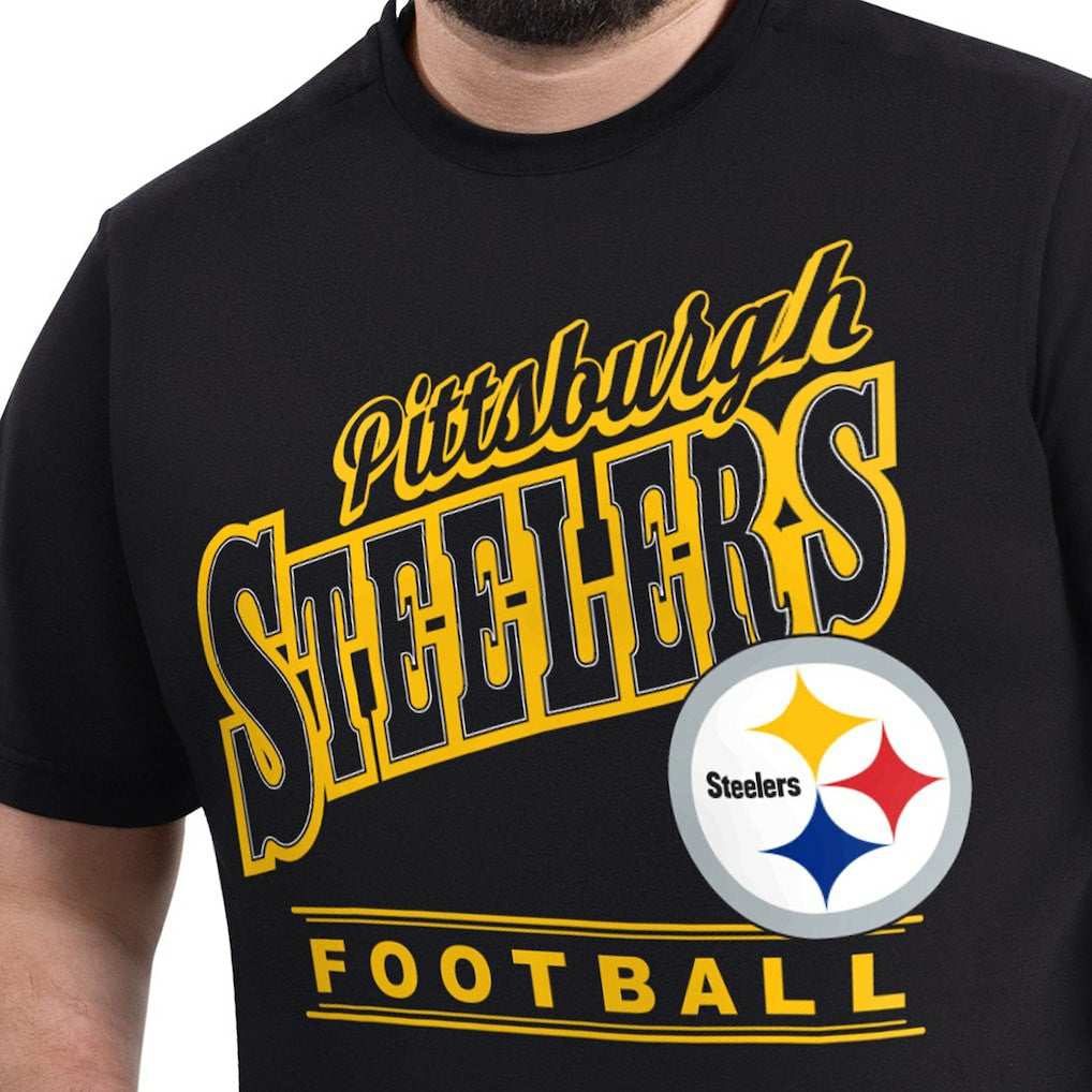 Pittsburgh Steelers G-III Sports by Carl Banks Adaptive Headliner Graphic T-Shirt Black - NFL
