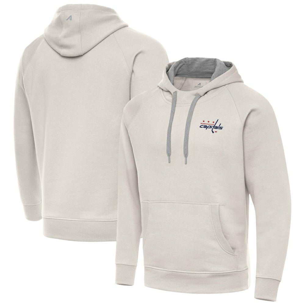 Washington Capitals Antigua Victory Pullover Hoodie Cream